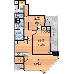 パークタワー北浜の物件間取画像